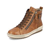 Remonte Damen High-Top Sneaker D0777, Frauen Halbschuhe,lose Einlage,schnürer,schnürstiefeletten,mid Cut,straßenschuhe,Sportschuhe,braun (22),37 EU