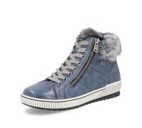 Remonte Damen High-Top Sneaker D0780, Frauen Halbschuhe,lose Einlage,wasserabweisend,remonteTEX,Freizeitschuhe,Turnschuhe,blau Kombi (14),39 EU