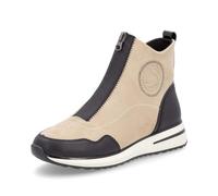 Remonte Damen High-Top Sneaker D1G70, Frauen Halbschuhe,lose Einlage,schnürer,schnürstiefeletten,straßenschuhe,Strassenschuhe,beige Kombi (60),41 EU