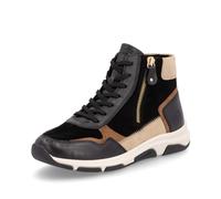 Remonte Damen High-Top Sneaker D1S70, Frauen Halbschuhe,lose Einlage,straßenschuhe,Strassenschuhe,Freizeitschuhe,Turnschuhe,schwarz Kombi (03),42 EU