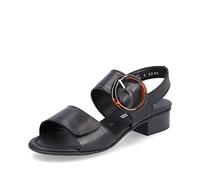 Remonte Damen Klassische Sandalen D0P53, Frauen Sandalen,offene,Schuhe,Strandschuhe,Sandaletten,bequem,Sommerschuhe,schwarz,39 EU / 6 UK