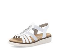 Riemchensandale REMONTE "Remonte Sandalen Lederimitat", Damen, Gr. 38, weiß, Lederimitat, Schuhe Riemchensandale (88875546-38) weiß