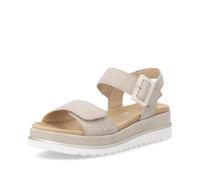 Remonte Damen Klassische Sandalen D3P53, Frauen Sandalen,lose Einlage,Sommerschuhe,Freizeitschuhe,offene Schuhe,Strandschuhe,beige (62),45 EU