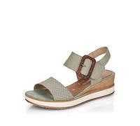 Remonte Damen Klassische Sandalen D6453, Frauen Sandalen,Sandaletten,Sommerschuhe,Freizeitschuhe,offene,Schuhe,Strandschuhe,bequem,grün,41 EU / 7.5 UK