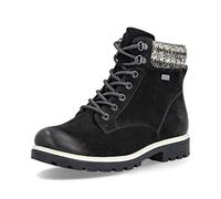 Schnürstiefelette REMONTE "Remonte Stiefelette Leder/Synthetik", Damen, Gr. 40, schwarz, Leder, Synthetik, Schuhe Schnürstiefelette (11281610-40) schwarz