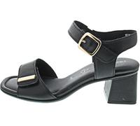 Remonte Damen Leder Sandale Blockabsatz D1K54, Größe:40 EU, Farbe:Schwarz