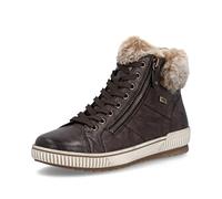 Winterboots REMONTE, Damen, Gr. 37, braun (dunkelbraun), Leder, Textil, sportlich, Schuhe, Plateau, Outdoorschuh Schnürboots mit wasserabweisender TEX-Membran (78334049-37) dunkelbraun
