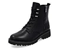 Schnürstiefelette REMONTE "Remonte Stiefelette Glattleder", Damen, Gr. 43, schwarz (schwarz, schwarz), Glattleder, casual, Schuhe (58152054-43) schwarz, schwarz