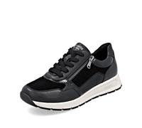 Remonte Damen Low-Top Sneaker D0700, Frauen Halbschuhe,lose Einlage,wasserabweisend,remonteTEX,Freizeit,sportlich,straßenschuhe,schwarz (02),42 EU