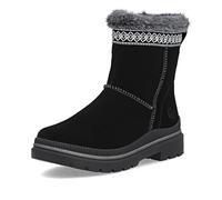 Stiefelette REMONTE "Remonte Stiefelette Veloursleder", Damen, Gr. 39, schwarz, grau, Veloursleder, Schuhe (57203303-39) schwarz, grau