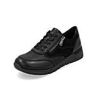 Remonte Damen Low-Top Sneaker D0700, Frauen Halbschuhe,lose Einlage,wasserabweisend,remonteTEX,Freizeit,sportlich,straßenschuhe,schwarz (02),42 EU