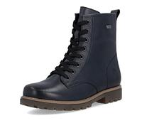 Remonte Damenschuhe Schnürstiefel mit Reißverschluss Schwarz Freizeit