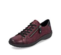 Remonte Damen Low-Top Sneaker D0700, Frauen Halbschuhe,lose Einlage,wasserabweisend,remonteTEX,Freizeit,sportlich,straßenschuhe,rot Kombi (35),36 EU