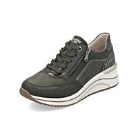 Remonte Damen Low-Top Sneaker D0700, Frauen Halbschuhe,lose Einlage,wasserabweisend,remonteTEX,Freizeit,sportlich,straßenschuhe,grün Kombi (54),39 EU