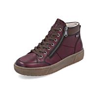 Plateausneaker REMONTE, Damen, Gr. 41, weinrot, braun used, Leder, Lederimitat, unifarben mit Farbeinsatz, casual, Schuhe, Winterstiefelette, Casual Boots mit wasserabweisender TEX-Membran (35505829-4