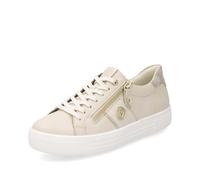 Remonte Damen Low-Top Sneaker D0919, Frauen Halbschuhe,lose Einlage,straßenschuhe,Strassenschuhe,Sportschuhe,Freizeitschuhe,beige Kombi (60),39 EU