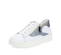 Remonte Damen Low-Top Sneaker D0J03, Frauen Halbschuhe,lose Einlage,Strassenschuhe,Sportschuhe,Freizeitschuhe,Turnschuhe,Weiss Kombi (80),37 EU