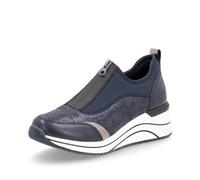 Remonte Damen Low-Top Sneaker D0T08, Frauen Halbschuhe,lose Einlage,straßenschuhe,Strassenschuhe,Sportschuhe,Freizeitschuhe,blau Kombi (12),39 EU