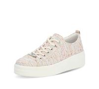 Remonte Damen Low-Top Sneaker D1C03, Frauen Halbschuhe,lose Einlage,Freizeitschuhe,Turnschuhe,Laufschuhe,schnürschuhe,schnürer,Multi (90),38 EU