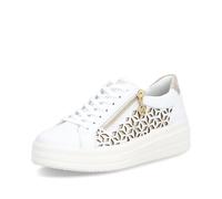 Remonte Damen Low-Top Sneaker D1C11, Frauen Halbschuhe,lose Einlage,Strassenschuhe,Sportschuhe,Freizeitschuhe,Turnschuhe,Weiss Kombi (80),40 EU