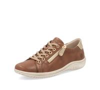 Remonte Damen Low-Top Sneaker D1E03, Frauen Halbschuhe,lose Einlage,Turnschuhe,Laufschuhe,schnürschuhe,schnürer,straßenschuhe,braun Kombi (24),41 EU