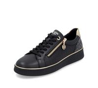 Remonte Damen Low-Top Sneaker D2E00-03, Frauen Halbschuhe,lose Einlage,wasserabweisend,remonteTEX,Freizeit,sportlich,straßenschuhe,schwarz Kombi (03),44 EU