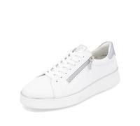 Remonte Damen Low-Top Sneaker D2E01, Frauen Halbschuhe,lose Einlage,Laufschuhe,Freizeit,sportlich,straßenschuhe,Strassenschuhe,Weiss Kombi (80),41 EU
