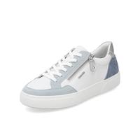 Remonte Damen Low-Top Sneaker D2J01, Frauen Halbschuhe,lose Einlage,Strassenschuhe,Sportschuhe,Freizeitschuhe,Turnschuhe,Weiss Kombi (80),40 EU