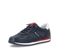 Remonte Damen Low-Top Sneaker D3H04, Frauen Halbschuhe,lose Einlage,straßenschuhe,Strassenschuhe,Freizeitschuhe,Sportschuhe,blau Kombi (14),39 EU