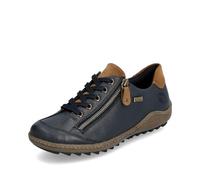 Schnürschuh REMONTE Gr. 43, blau (dunkelblau) Damen Schuhe Schnürschuhe mit Tex-Ausstattung, Freizeitschuh, Halbschuh, Schnürschuh (21086832-43)