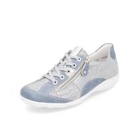 Remonte Damen Schnürschuh R3403 Weiß/Silber/Grau/Rauchblau Größe 39