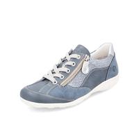 Remonte Damen Low-Top Sneaker R3410, Frauen Halbschuhe,lose Einlage,Freizeitschuhe,Turnschuhe,Laufschuhe,Freizeit,sportlich,blau Kombi (14),44 EU
