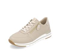 Remonte Damen Low-Top Sneaker R6705, Frauen Halbschuhe,lose Einlage,Turnschuhe,Laufschuhe,Freizeit,sportlich,straßenschuhe,beige (61),45 EU