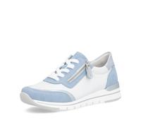 Remonte Damen Low-Top Sneaker R6709, Frauen Halbschuhe,lose Einlage,Freizeitschuhe,Turnschuhe,Laufschuhe,straßenschuhe,Weiss Kombi (82),45 EU