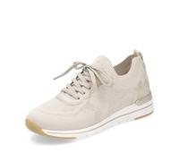 Remonte Damen Low-Top Sneaker R6712, Frauen Halbschuhe,lose Einlage,Freizeitschuhe,Laufschuhe,schnürschuhe,schnürer,Plateausohle,beige (60),41 EU