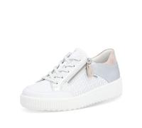 Remonte Damen Low-Top Sneaker R7901, Frauen Halbschuhe,lose Einlage,straßenschuhe,Strassenschuhe,Freizeitschuhe,Turnschuhe,Weiss Kombi (81),41 EU