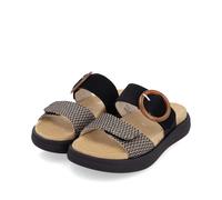 Remonte Damen-Pantolette Schwarz-Braun-Beige 44