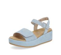 Remonte Damen Plateausandalen D1N50, Frauen Sandalen,lose Einlage,offene Schuhe,Strandschuhe,Plateausandaletten,Dicke Sohle,bequem,blau (10),40 EU