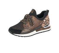 Remonte Damen R2503 Sneaker, Schwarz/Schwarz-Bronze/Antik/Antik/Schwarz/Brown/ 24, 39 EU