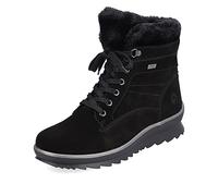 Remonte Damen Schnürstiefeletten R8477, Frauen Stiefeletten,lose Einlage,bootee,booties,halbstiefel,kurzstiefel,schwarz,38 EU / 5 UK