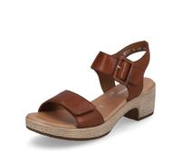 Remonte Damen Riemchensandalen D0N52, Frauen Sandalen,Sandaletten,Sommersandalen,Sommerschuhe,Freizeitschuhe,offene Schuhe,braun (24),44 EU