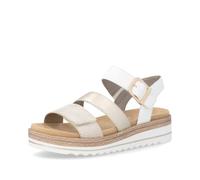 Remonte Damen Riemchensandalen D0Q55, Frauen Sandalen,lose Einlage,Freizeitschuhe,Sommerschuhe,offene Schuhe,Strandschuhe,Gold (92),39 EU