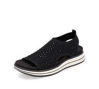 Remonte Damen Riemchensandalen D1J55, Frauen Sandalen,lose Einlage,Freizeitschuhe,offene Schuhe,Sandaletten,Sommersandalen,bequem,schwarz (00),40 EU