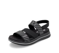Remonte Damen Riemchensandalen D1J59, Frauen Sandalen,lose Einlage,bequem,Sommerschuhe,Freizeitschuhe,offene Schuhe,schwarz Kombi (03),40 EU
