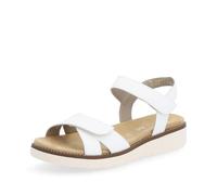 Riemchensandale REMONTE, Damen, Gr. 39, weiß, Leder, unifarben, Schuhe Riemchensandale, Plateau, Sommerschuh, Sandalette mit Lite ´n Soft Ausstattung (78592967-39) weiß