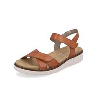 Remonte Damen Riemchensandalen D2049, Frauen Sandalen,lose Einlage,offene Schuhe,Strandschuhe,Riemen,Riemchen,halteriemen,Sommerschuhe,braun (22),37 EU