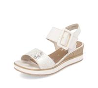 Remonte Damen Riemchensandalen D6453, Frauen Sandalen,Riemchen,halteriemen,Sommerschuhe,Freizeitschuhe,offene Schuhe,beige Kombi (61),38 EU