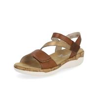 Remonte Damen Riemchensandalen R6860, Frauen Sandalen,lose Einlage,offene Schuhe,Strandschuhe,Riemen,Riemchen,halteriemen,braun Kombi (24),37 EU