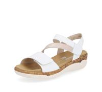 Remonte Damen Riemchensandalen R6860, lose Einlage, weiß/rosegold, Größe 36