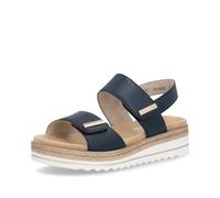remonte Leder-Keilsandaletten in Dunkelblau - Größe 37 | Damen Sandalen